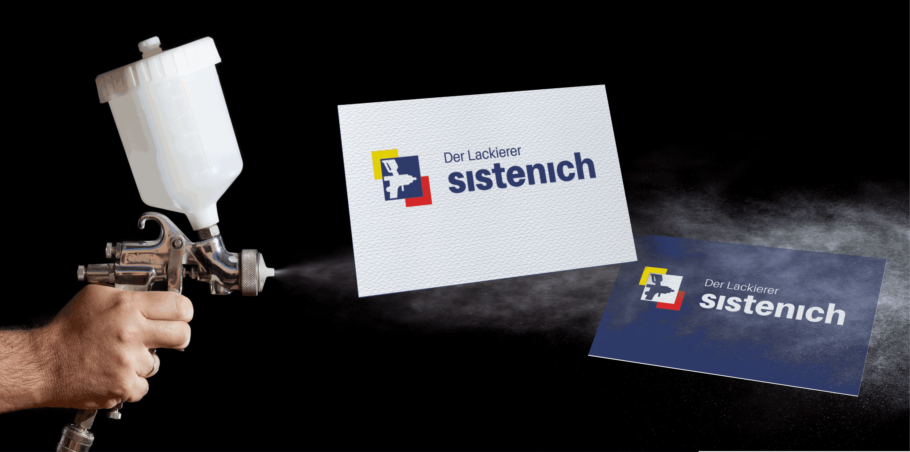 Logodesign Aachen_ Der Lackierer Sistenich_Schauwerbung Mennicken